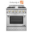 NXR ENTREE Series Gas Range - Gold Knob NK